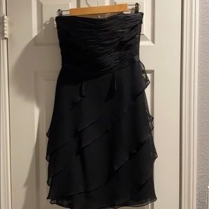 Black Strapless White House Black Market dress
